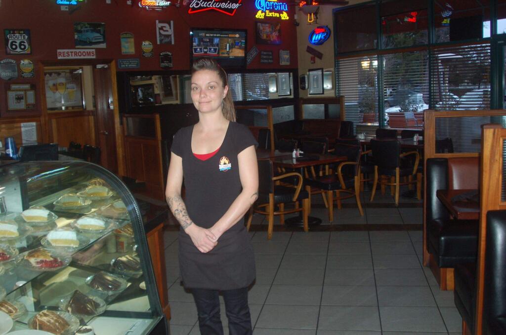 Heidi Mishler, a waitress at Flamez Grill in Petaluma, is the Petaluma service person of the week. MATT BROWN/ARGUS-COURIER STAFF