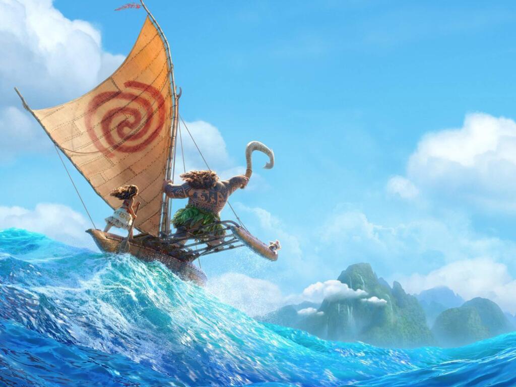 Walt Disney Pictures“Moana.” Disney animated story about an adventurous teenager Moana (Auli'i Cravalho) who sails across the Pacific on a daring mission to save her people and meets the mighty demigod Maui (Dwayne Johnson), who guides her in her quest to become a master wayfinder.