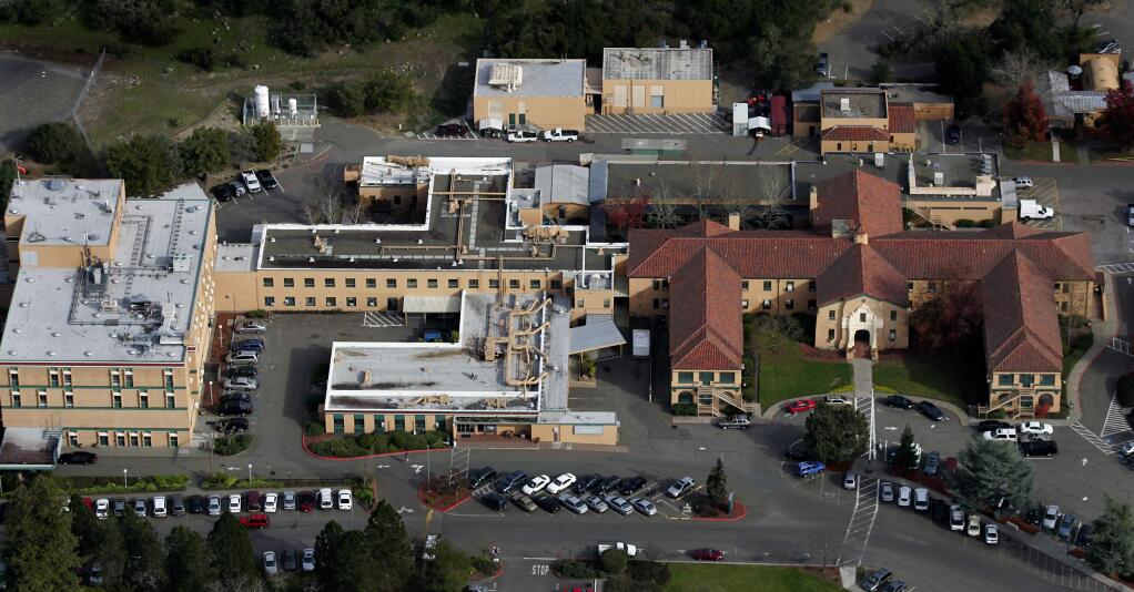 Sutter Hospital in Santa Rosa from the air in 2007. (KENT PORTER/ PD FILE)