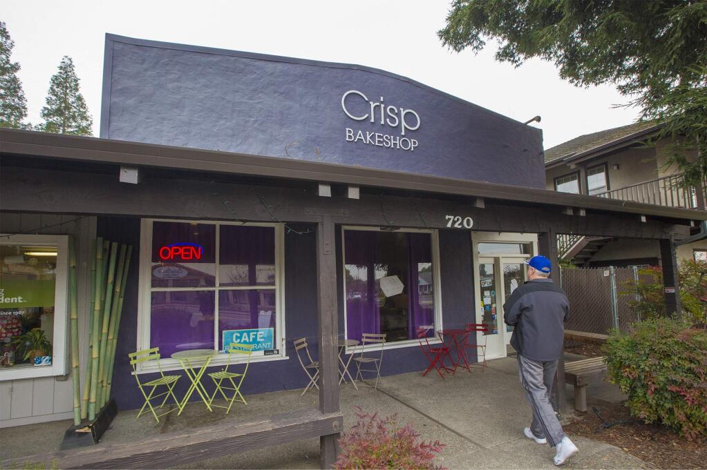 Crisp Bake Shop on West Napa St. in Sonoma is changing ownership effective mid-January, as their bakers head for separate kitchens. (Photo by Robbi Pengelly/Index-Tribune)