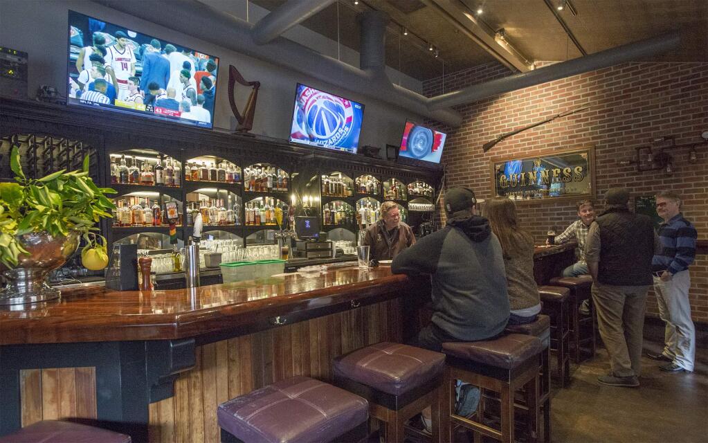 Televisions for sports viewers is one of the new additions at Murphy's Irish Pub, on First Street East, which has reopened for business. (Photo by Robbi Pengelly/Index-Tribune)