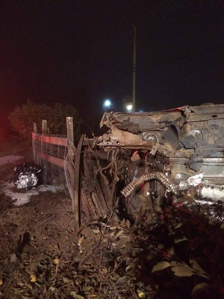 A driver lost control of her vehicle early Saturday in a crash on Highway 116 in Graton. (Graton Fire Protection District)