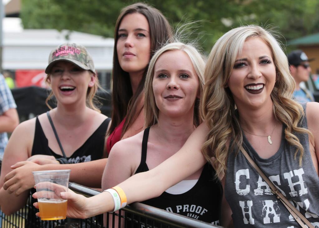 Music fans at Country Summer 2016 at the Sonoma County Fairgrounds. (Will Bucquoy/ for The Press Democrat)