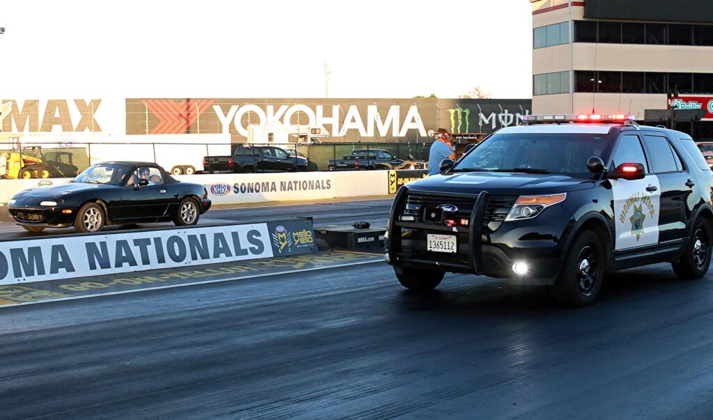 Dave Hulford/Sonoma RacewaySonoma Raceway's Top the Cops program during the Wednesday Night Drags, returns this week.