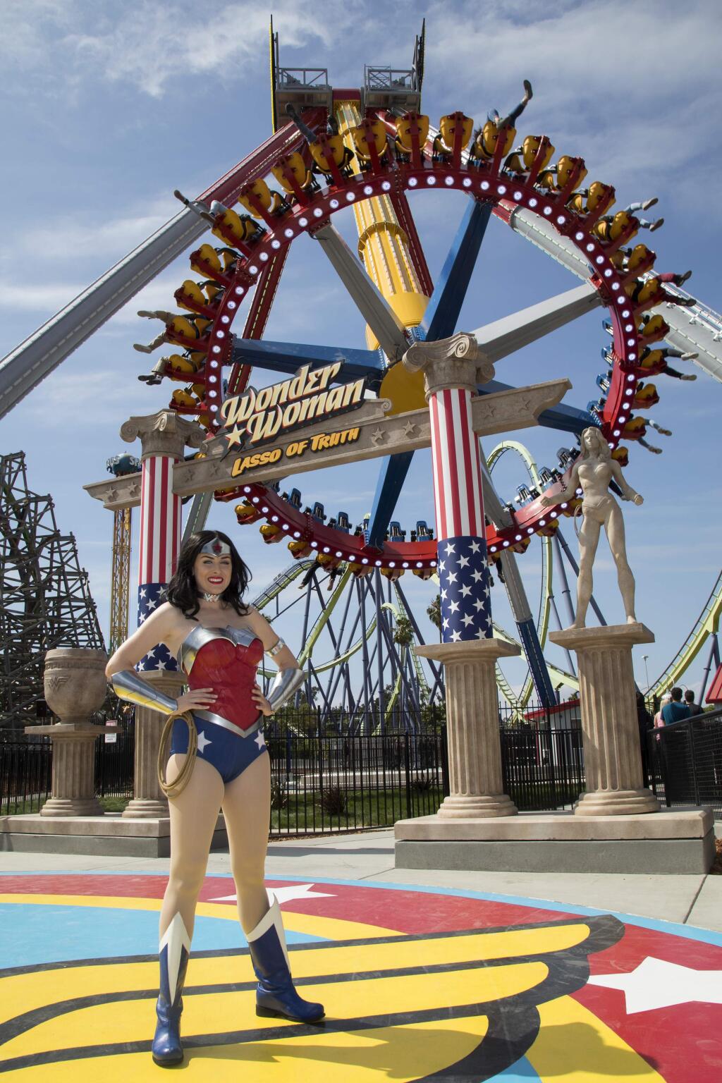 Wonder Woman: not just a comic book and not just a movie. Now ... she's fot her own ride, too.PHOTO BY GREG GRUDT/MATHEW IMAGING