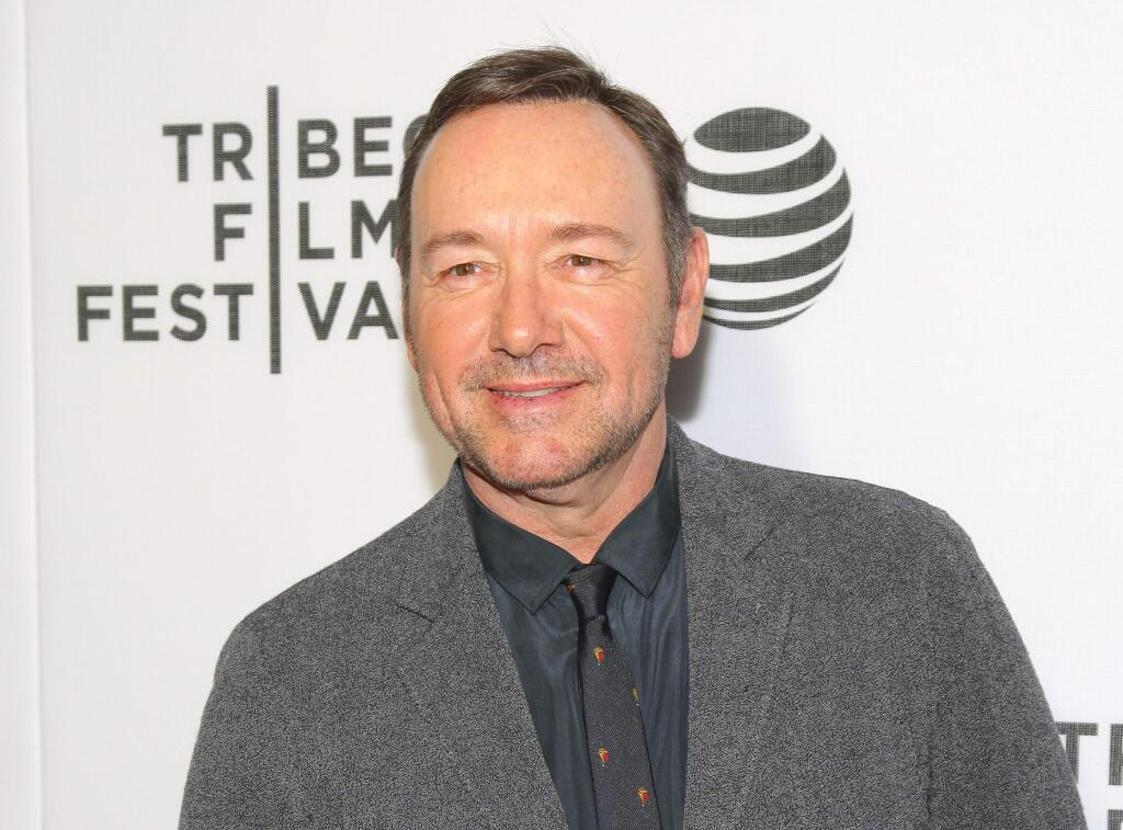 FILE - In this April 19, 2016 file photo, Kevin Spacey attends the 'Elvis & Nixon' world premiere screening during the 2016 Tribeca Film Festival in New York. Spacey has been picked to host this year‚Äôs Tony Awards on June 11, 2017 Radio City Music Hall in New York. (Photo by Andy Kropa/Invision/AP, File)