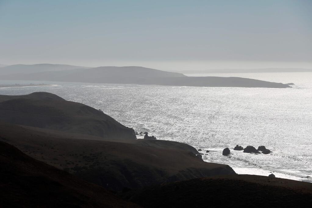 A view of Tomales Point and the opening of Tomales Bay from Estero Ranch in Bodega Bay. (ALVIN JORNADA/ PD FILE)
