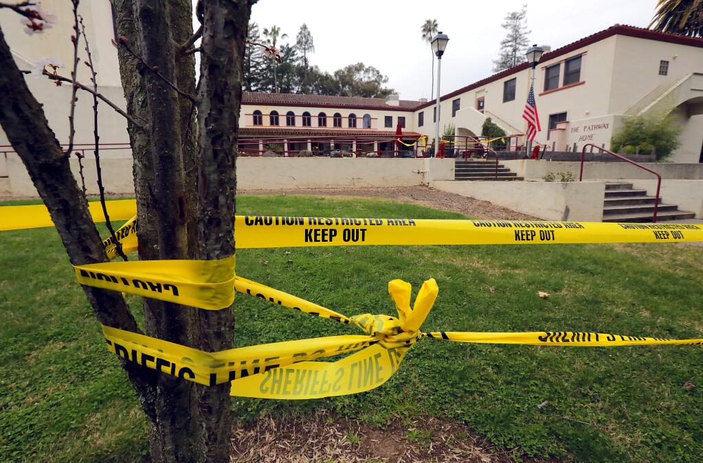 On Friday, Albert Wong, 36, killed three mental health workers with the The Pathway Home program housed in this building on the campus of the Veterans Home of California in Yountville. (photo by John Burgess/The Press Democrat)