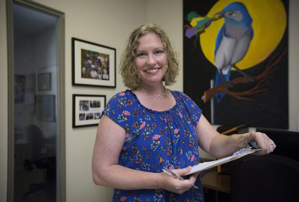 Cristin Felso, executive director of Teen Services Sonoma, will be stepping down and moving to Washington state with her husband to be closer to her family. (Photo by Robbi Pengelly/Index-Tribune)