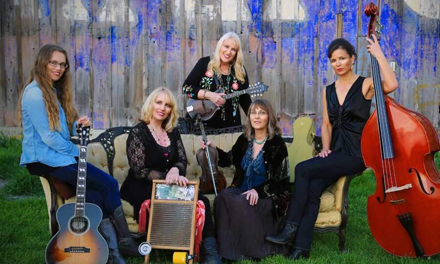 Foxes in the Henhouse, aka 'five audacious women,' bring their rural roots rock to the Sonoma Plaza on Tuesday, July 19.