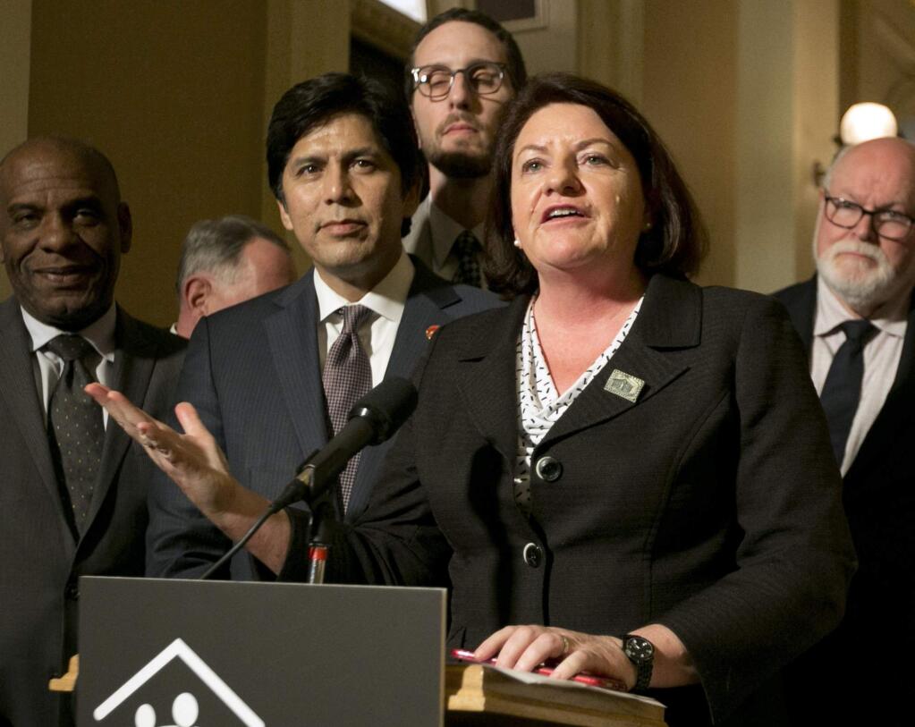 State Sen. Toni Atkins, D-San Diego, is the architect of Senate Bill 9, which is causing waves in Sonoma Valley government. (AP Photo/Rich Pedroncelli, File)