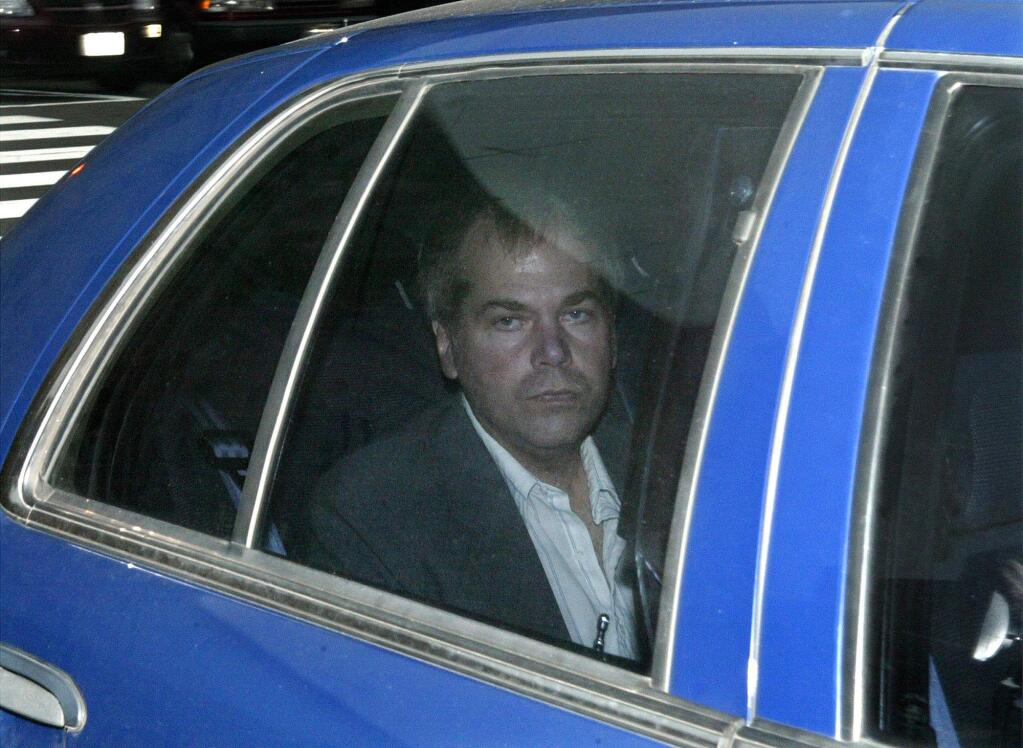 John Hinckley Jr., shown arriving at the U.S. District Court in Washington in 2003, attempted to assassinate President Ronald Reagan. He was released Wednesday from a Washington mental hospital. (EVAN VUCCI / Associated Press, 2003)