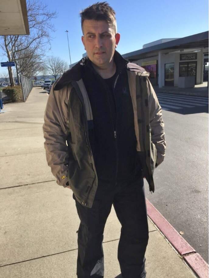 In this Feb. 13, 2018 photo provided by the Sacramento County Sheriff's Department in Sacramento, Calif., via the New York State Police, Constantinos (Danny) Filippidis is shown. Filippidis, who went missing while skiing in Lake Placid, N.Y., on Feb. 7, 2018, was found at a California airport six days later. The 49-year-old captain with Toronto Fire Services told police he did not recall the circumstances of his departure from New York, but recollected traveling to Sacramento in a big rig truck. (Sacramento County Sheriff's Department)