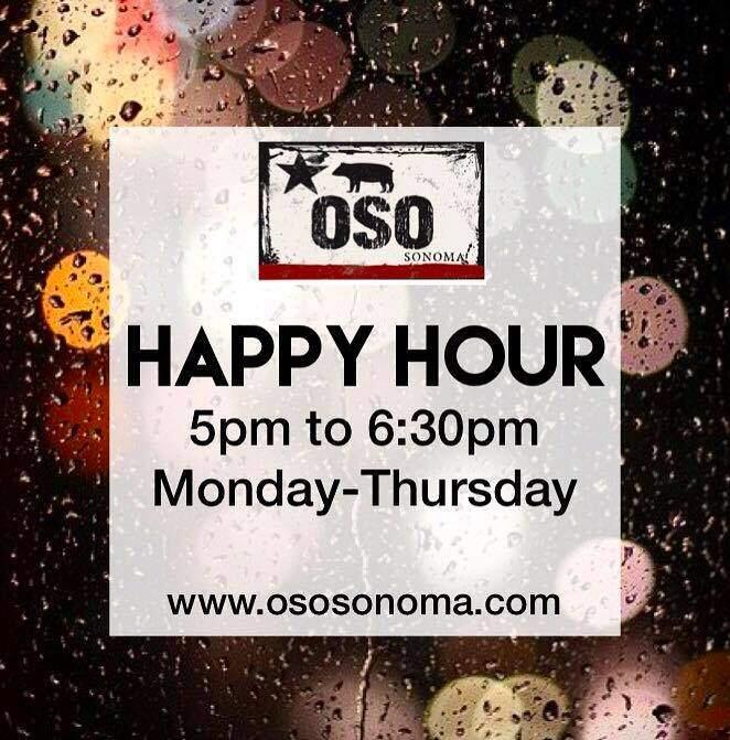 OSO offers happy hours specials.