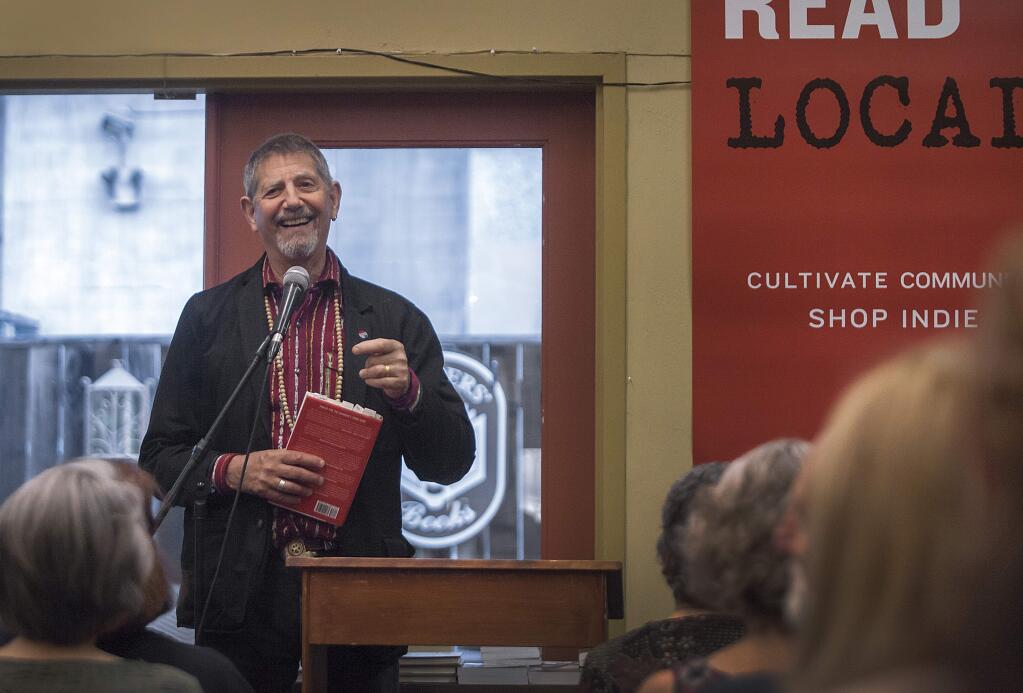 Sonoma County's newest resident spoke at Readers' Books on May 28. His new memoir is 'The Rainman's Third Cure: An Irregular Education.'