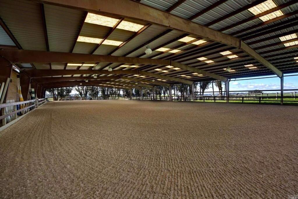 The practice arena at 1927 Lynch Road, Petaluma. Property listed by Timo Rivetti/ Keller Williams Realty, timorivetti.com, (707) 477-8396. (Courtesy of NORCAL MLS)