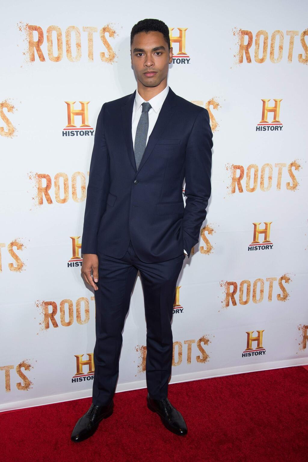 Rege-Jean Page attends History Channel's 'Roots' mini-series premiere at Alice Tully Hall on Monday, May 23, 2016, in New York. (Photo by Charles Sykes/Invision/AP)
