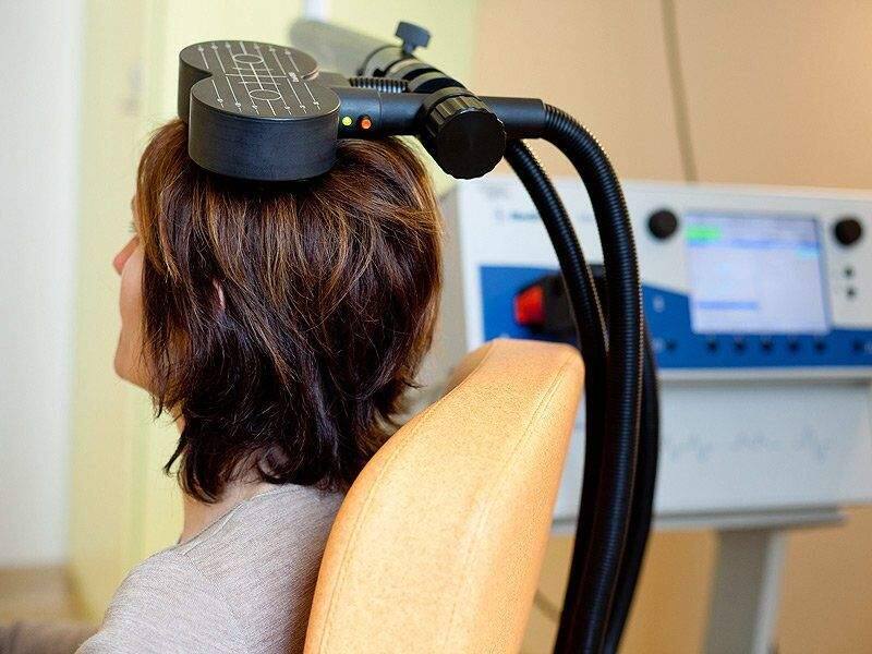 Transcranial magnetic stimulation (TMS) uses magnetics instead of electricity to stimulate small regions of the brain to treat depression and other conditions. (TMS.MEDSCAPE.COM)