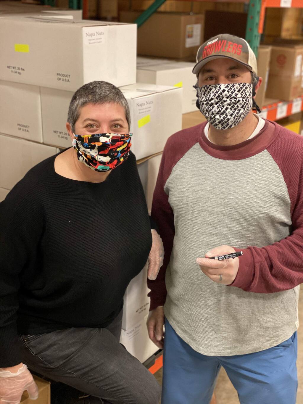 Sister and brother team Bonnie Miluso and Schecky Miluso run Napa Nuts, a family business. (courtesy photo)