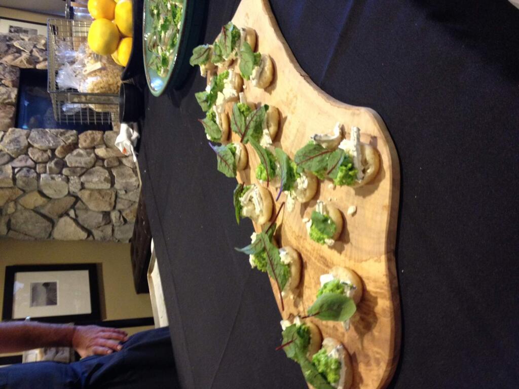 Oakland-based Haven won first place at the Chef Vs. Chef event for its Green Garlic English Muffin with Cypress Grove Bermuda Triangle, Mushy Peas, Shoots and Mint at the 2015 California Artisan Cheese Festival.
