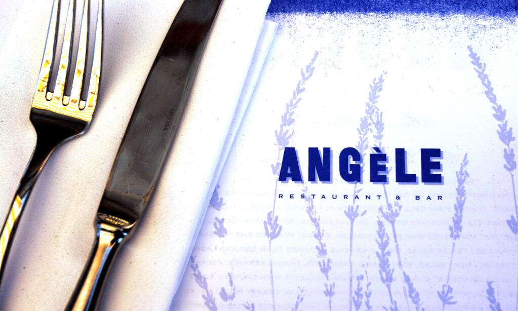 Angele's menu.