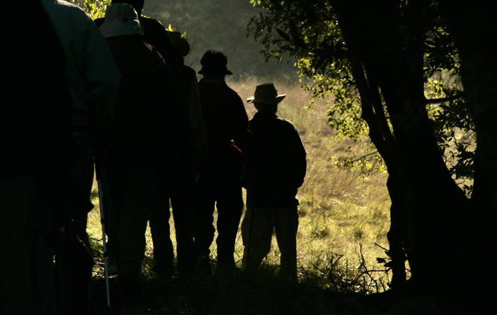 PHOTO: 1 by The Press Democrat, 2008-Learn where the bodies are buried during “Ghosts of Sugarloaf,” a guided hike of the Kenwood state park.