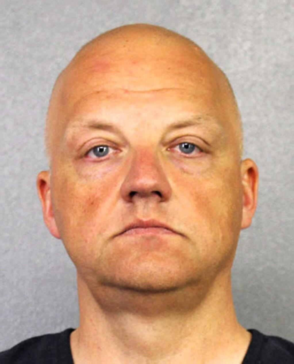 FILE - This January 2017 file photo provided by the Broward County Sheriff's Office shows German Volkswagen executive Oliver Schmidt. (Broward County Sheriff's Office via AP, File)