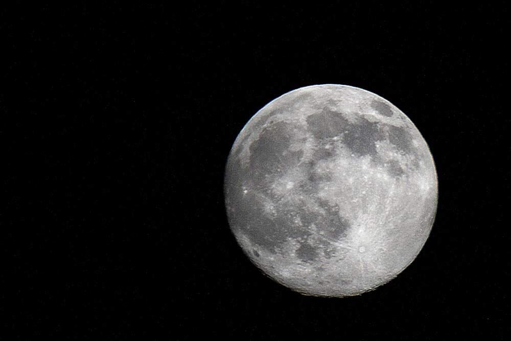 The moon seen from Petaluma on June 30, 2015.