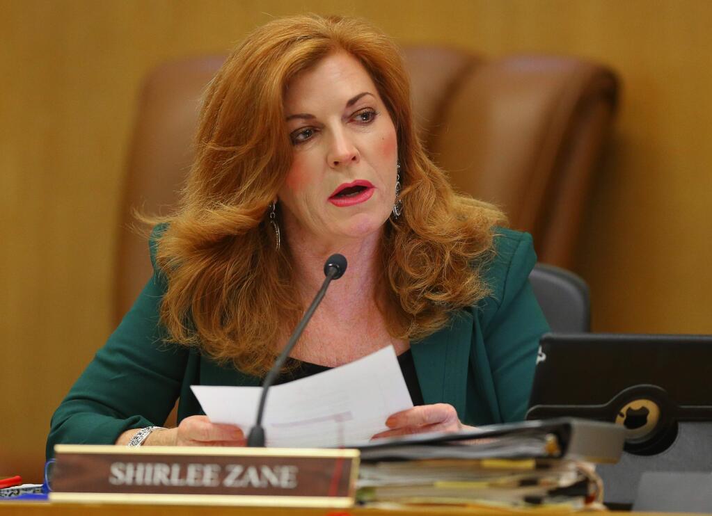 Sonoma County Supervisor Shirlee Zane. (CHRISTOPHER CHUNG / The Press Democrat)