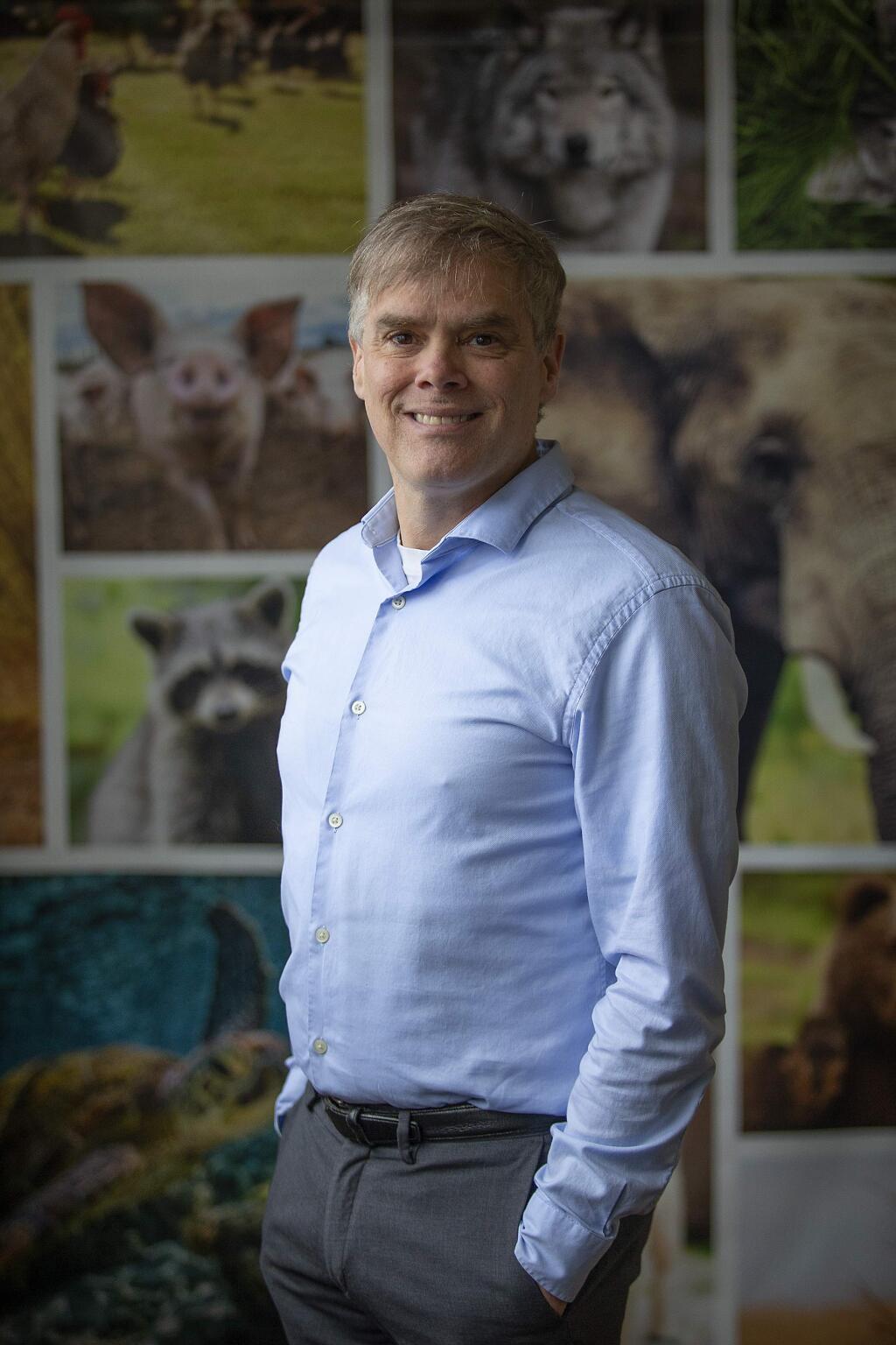 Stephen Wells is CEO of the Cotati-based Animal Legal Defense Fund. (photo by John Burgess/The Press Democrat)