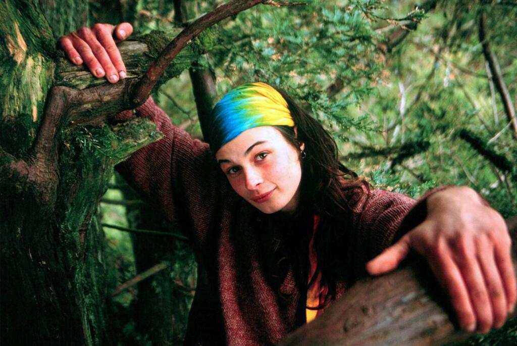 Julia “Butterfly” Hill: (This did happen in Humboldt County, not Sonoma County, we know, but it was close enough to make the list.) On Dec. 10, 1997, Julia “Butterfly” Hill began her famous tree-sitting protest in the Headwaters Forest of Humboldt County. The young activist took up residence on “Luna”, a 1500-year-old redwood tree, in danger of being logged by the Pacific Lumber Company. The spectacle of a young, passionate and articulate woman living on a plywood platform 180 feet in the air for 738 days inspired similar protests and drew media from around the world. (Shawn Walker/ The Associated Press)