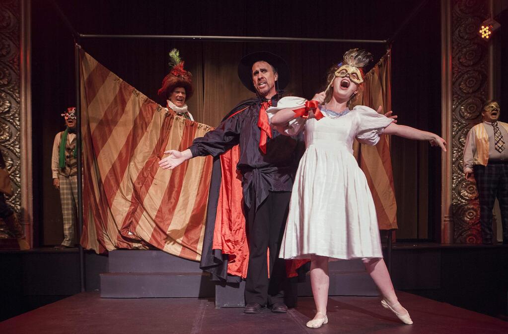 PHotos by Robbi Pengelly/Index-TribuneSean O'Brien and Anya Cherniss in Sonoma Arts Live's production of ‘The Fantasticks.'