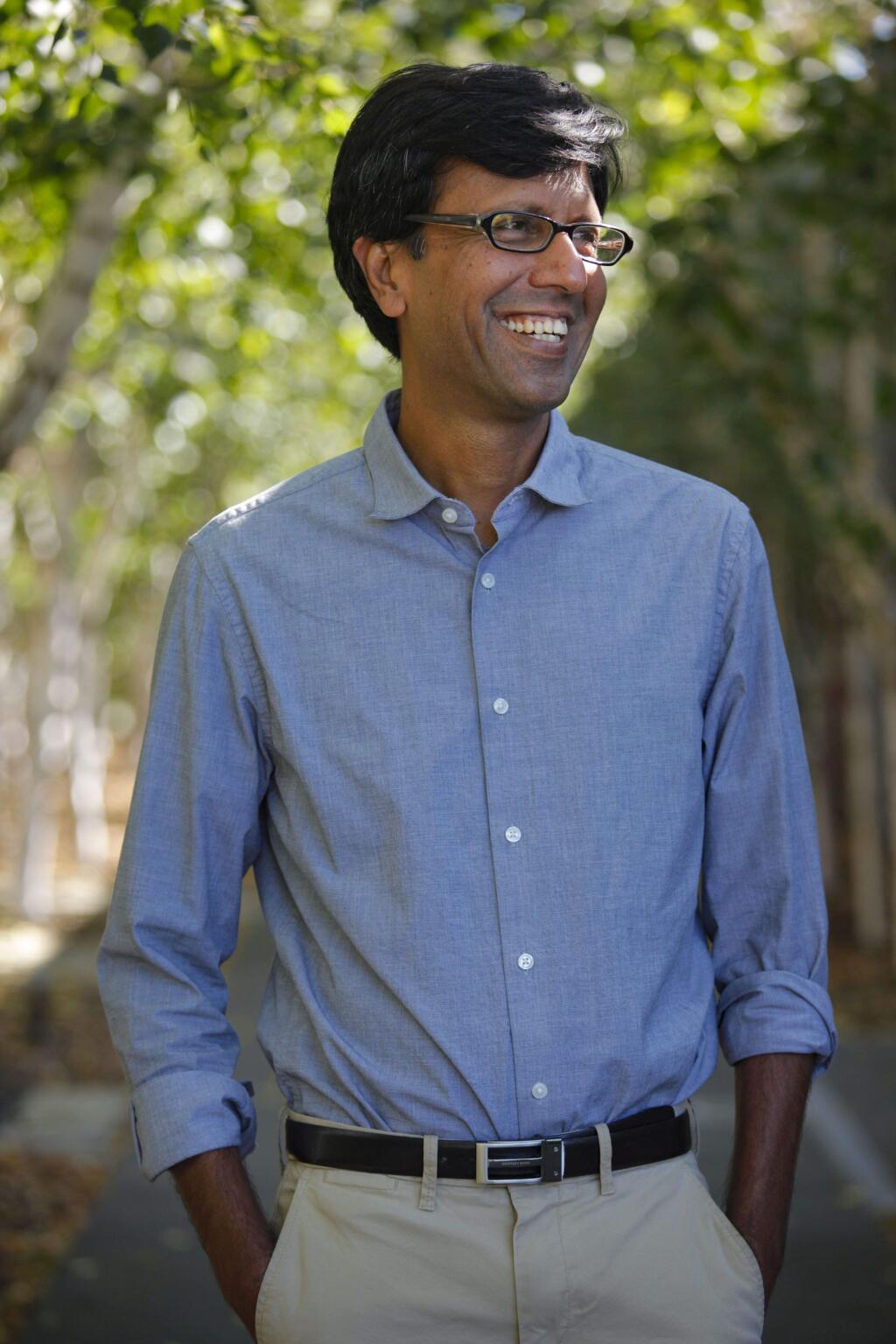 Aseem Das is the founder of World Centric which is located in the Foundry Wharf building near the Petaluma River. World Centric®'s mission is to provide sustainable products to replace single-use plastic items such as straws. Their disposable foodservice products are designed to compost.(CRISSY PASCUAL/ARGUS-COURIER STAFF)