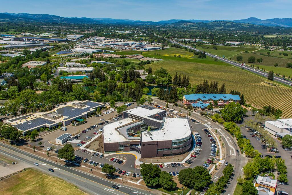 Aerial view of the new American AgCredit headquarters north of Santa Rosa on April 15, 2016 (Steve Proehl / Proehl Studios)