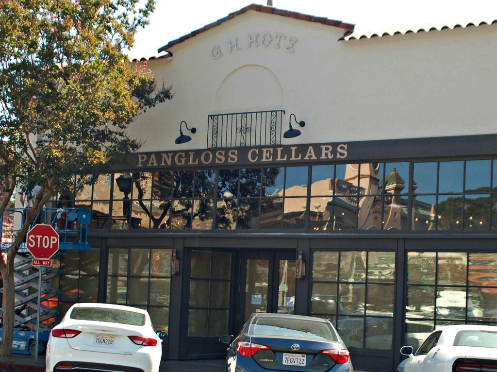 Pangloss Cellars opened on the Plaza in late September.