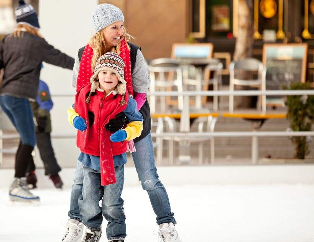 Whether the weather is warm or cold, there will be real ice to skate on.