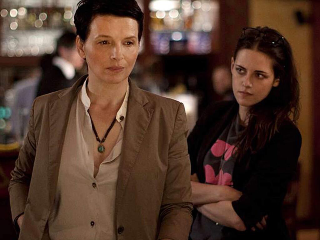 IFC FilmsThe role of her life: Juliette Binoche, left, stars as Maria Enders, an aging actress, with Kristen Stewart as Val, her personal assistant, in 'Clouds of Sils Maria.'