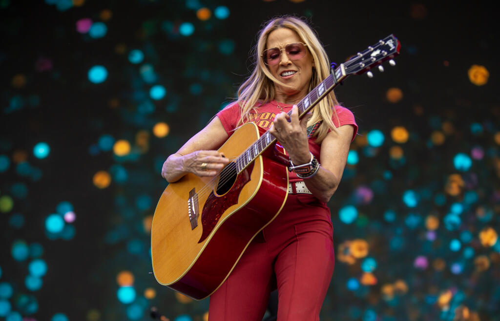 Sheryl Crow sings “A Change Will Do You Good” during a mid afternoon set on the JaM Cellars stage at the 10th Annual Bottlerock Napa Valley on Sunday, May 28. (Chad Surmick / The Press Democrat)