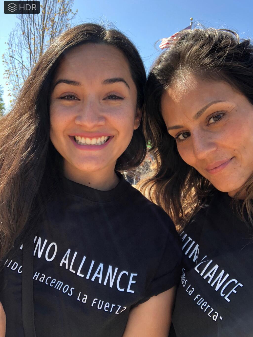 Darlene Sandoval, left, member of the Latino Alliance, and Shelly Gomez, vice president and co-founder.  (courtesy photo)