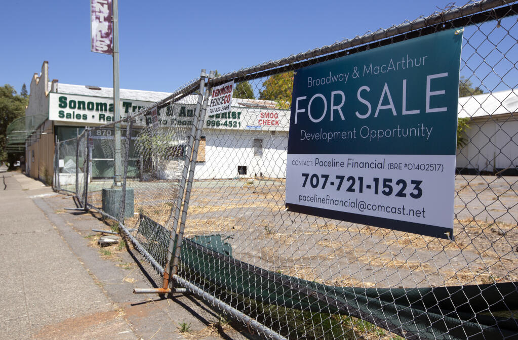 The property that was formerly Sonoma Truck and Auto on Broadway is once again for sale.(Photo by Robbi Pengelly/Index-Tribune)