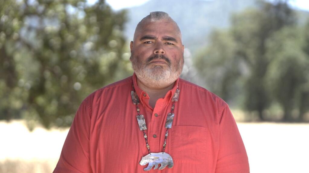 Middletown Rancheria Chair Jose “Moke” Simon spoke in favor of California Proposition 27, which would legalize online sports betting, at a recent joint legislative hearing. (Courtesy Yes on 27)