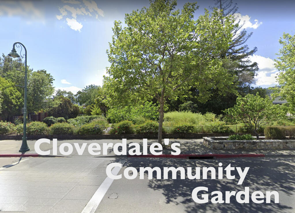 Stree view of Cloverdale commnunity garden located at 205 S Cloverdale Blvd.