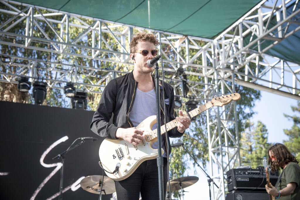 Anderson East, shown playing at BottleRock Napa Valley in 2019, is set to play the Sonoma Harvest Music Festival in Glen Ellen on Saturday, Oct. 8. (Amy Harris/Invision/AP)