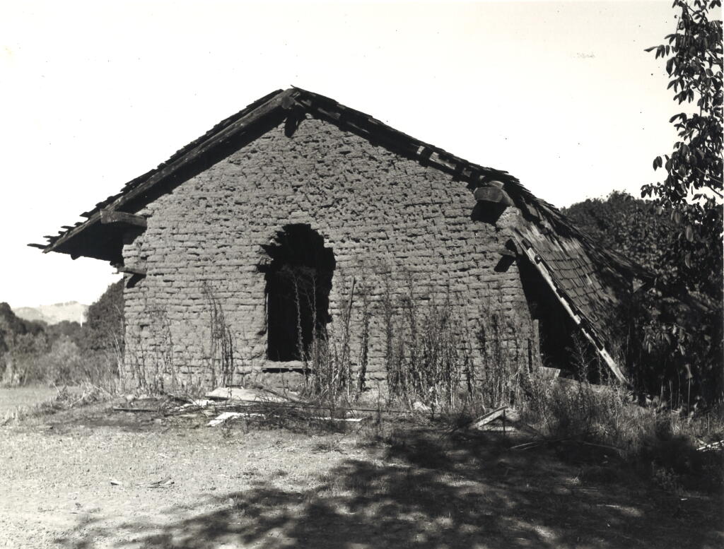 This 1937 photo of the historic Carrillo Adobe was printed in the Santa Rosa Republican, a newspaper that merged with The Press Democrat in 1948. A public campaign in 1937 to preserved and restore the crumbling Carrillo Adobe was one of many restoration efforts over the last century. (The Press Democrat)
