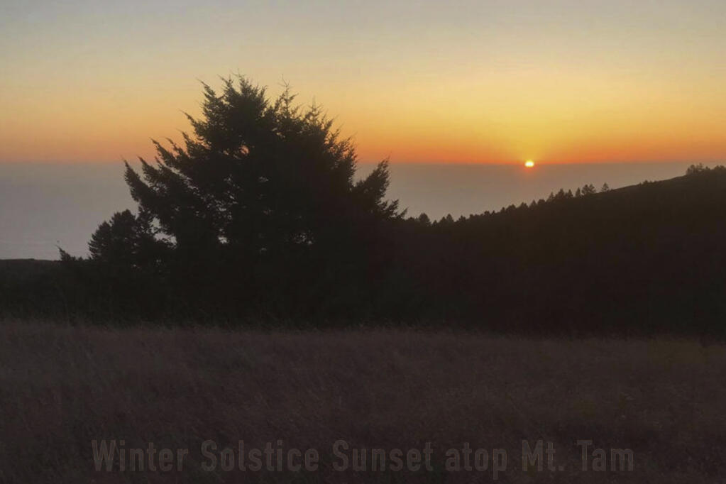 Mount Tamalpais Winter Solstice Sunset