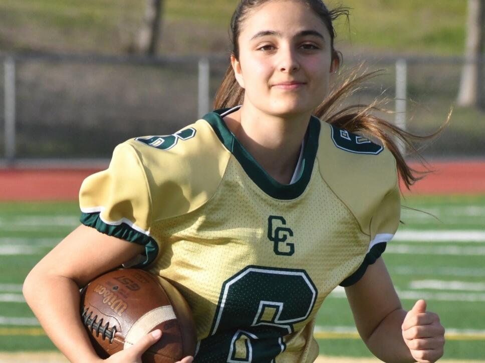 Anamaria Robertson is looking forward to playing flag football for Casa Grande High School. (Sumner Fowler / For the Argus-Courier)