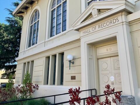 Napa’s Hall of Records could be a site for jury trials for the county courts. (Bob Fleshman photo)