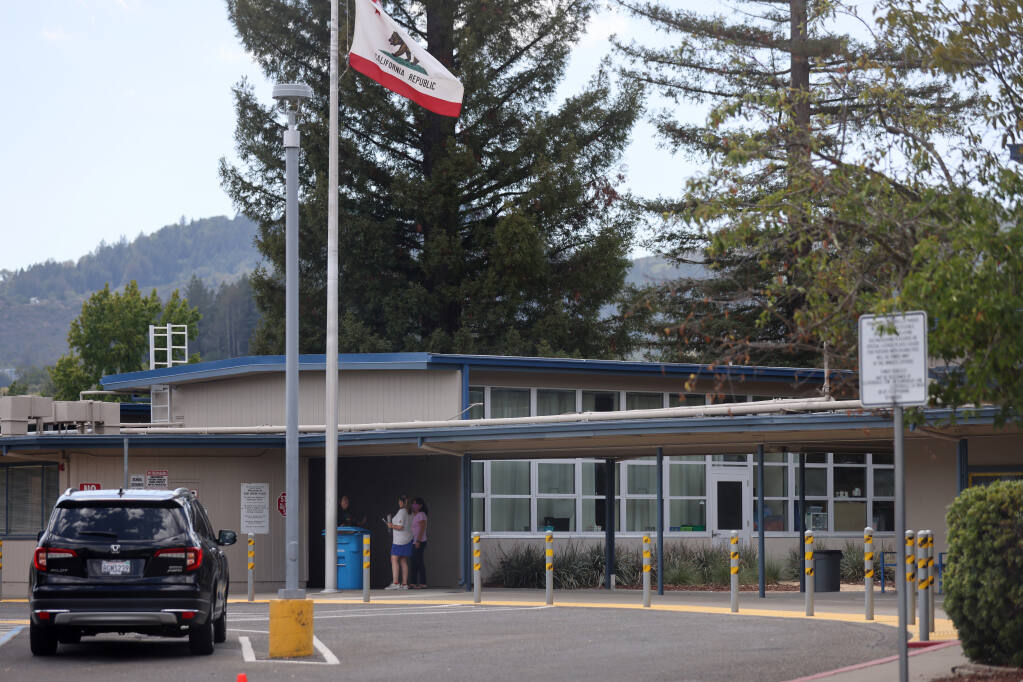 Washington Middle School in Cloverdale, California, Monday, Aug. 29, 2022. (Beth Schlanker/The Press Democrat file)