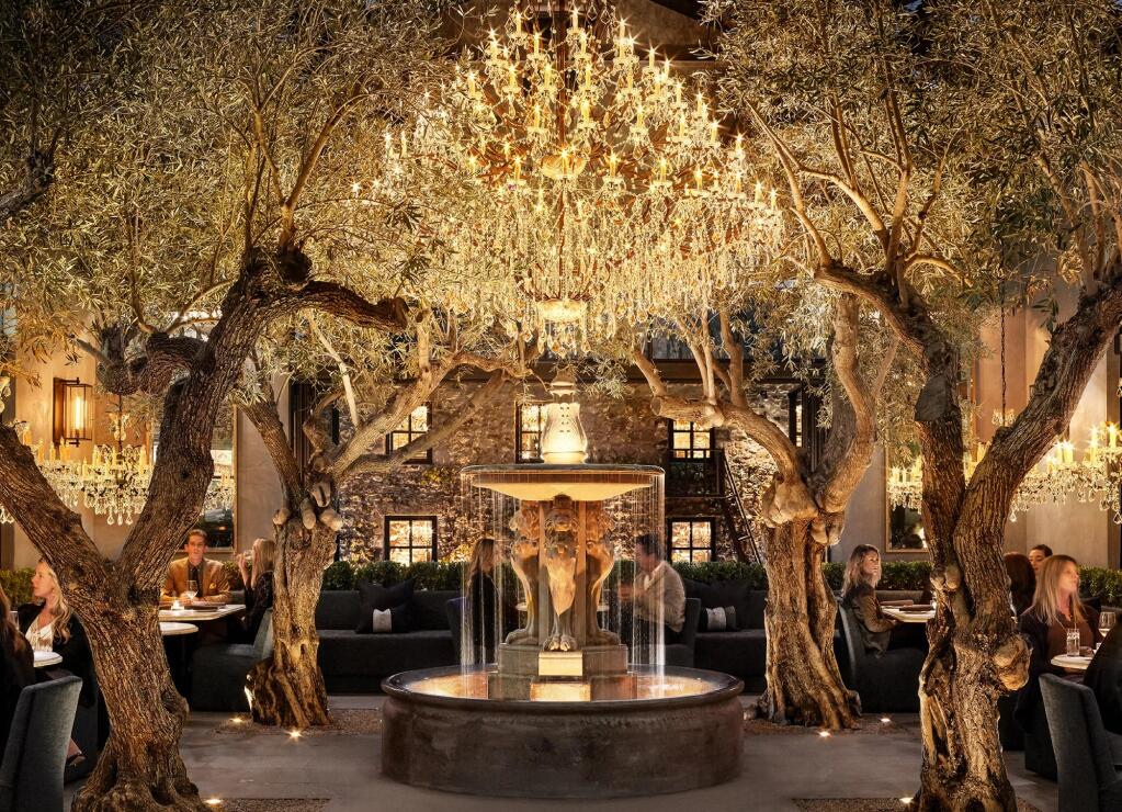 Part of the five-building RH Yountville compound in Napa Valley, the restaurant seeks to integrate food, wine, art and design. It also features the RH Wine Vault. (courtesy of RH)