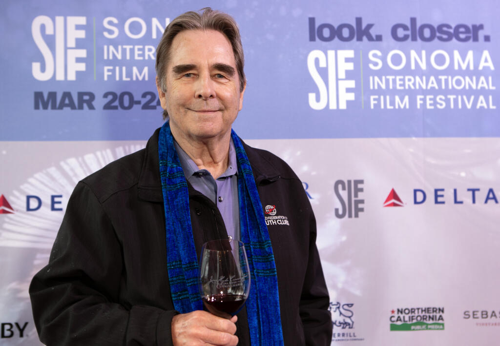 Beau Bridges on the red carpet at the Sebastiani Theatre in Sonoma  before accepting the SIFF Lifetime Achievement Award, Friday, March 22, 2024. (Robbi Pengelly / Index-Tribune)